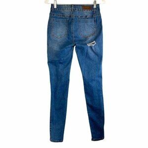 High Rise Play Boy Distressed Straight Leg Jeans